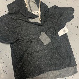 NWT Tags Grey Hooded Sweatshirt
